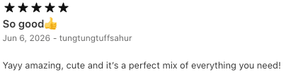 App Store review titled So good.